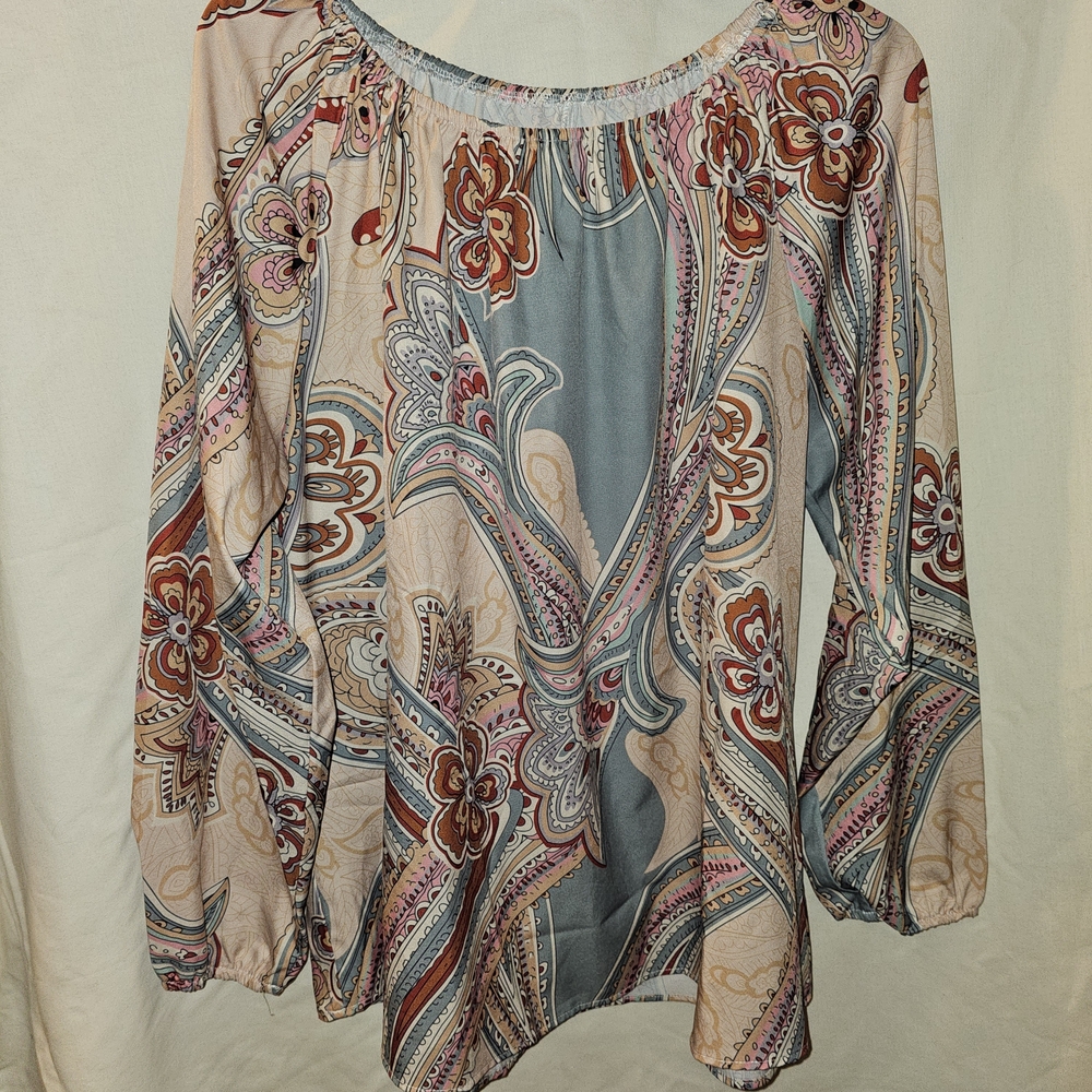 Elegant Paisley Women's Blouse